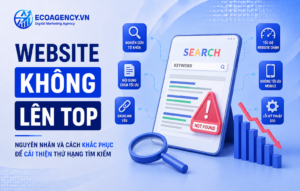 website không lên top