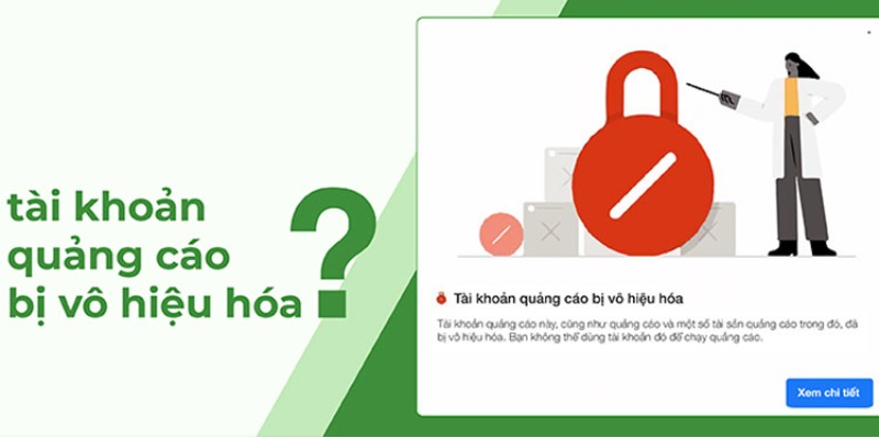 Tài khoản quảng cáo bị khóa