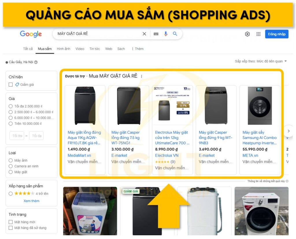 Quảng cáo mua sắm ( Shopping Ads )